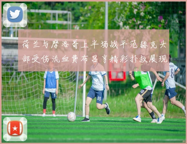 荷兰与摩洛哥上半场战平范赫克头部受伤流血费布吕亨精彩扑救展现实力
